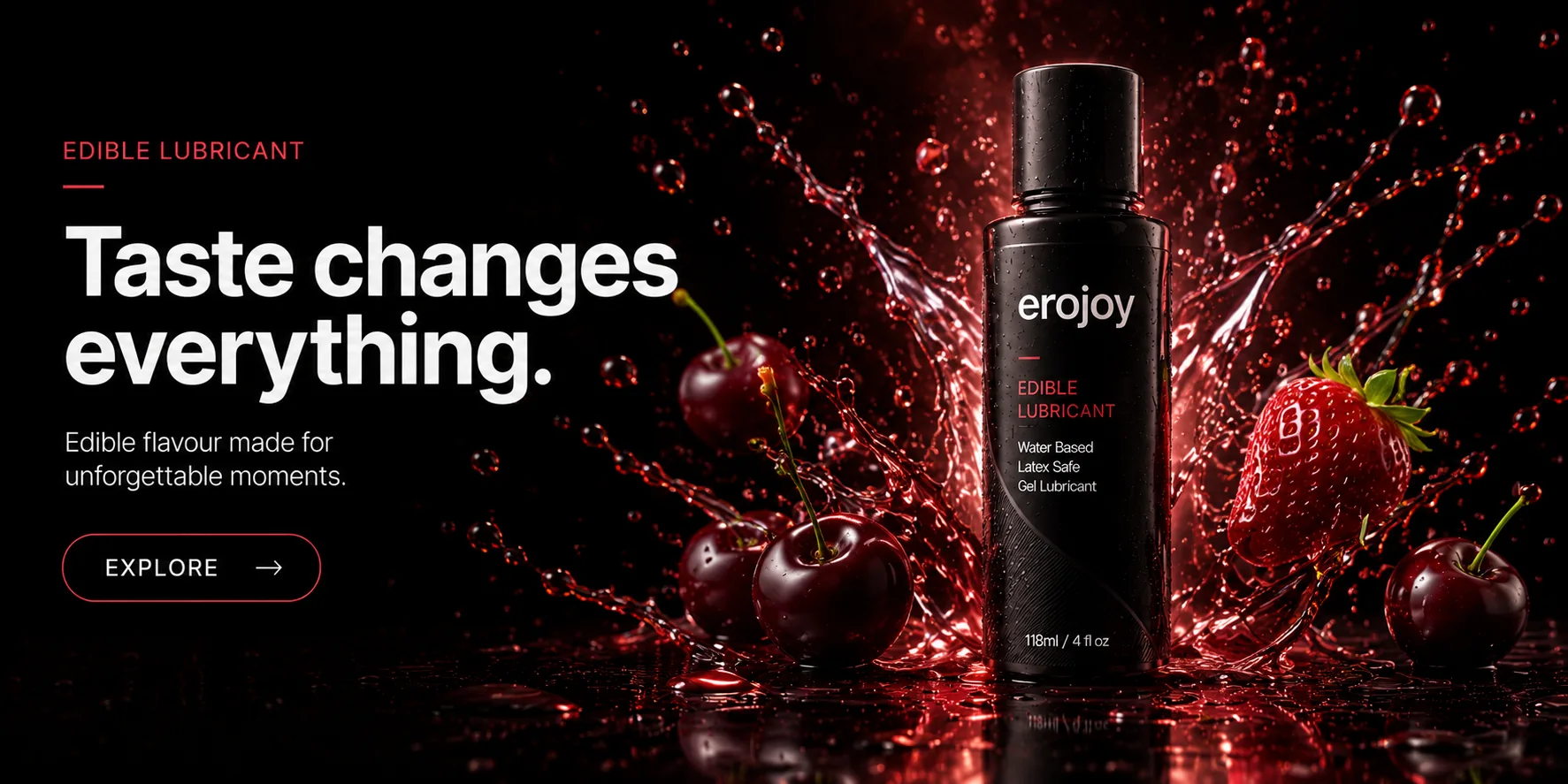Edible Lubricant — Taste changes everything.